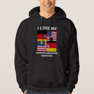 I Kärlek Mitt tyska amerikanska arv Hoodie