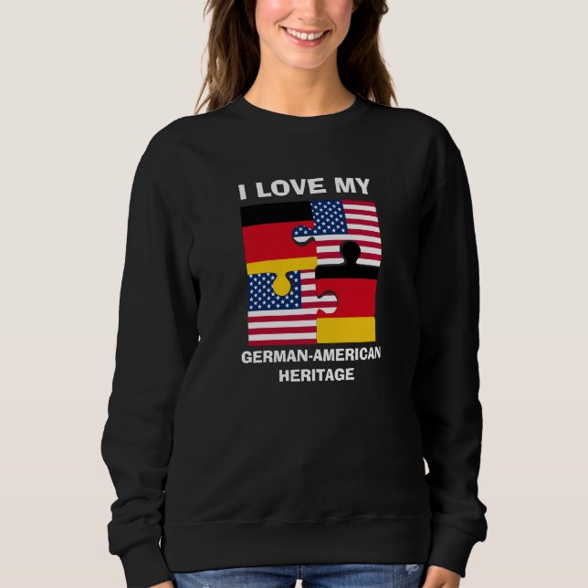 I Kärlek Mitt tyska amerikanska arv T Shirt (Framsida)