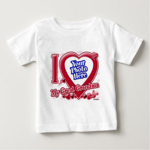 I Kärlek Mitt Underbara mormröda hjärta - foto T-shirt