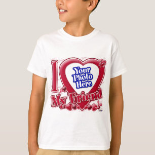 I Kärlek Mitt vänner - rött hjärta - foto T Shirt