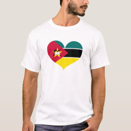I Kärlek Moçambique Flagga T Shirt