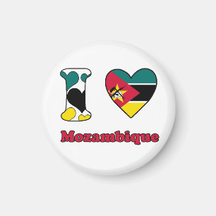 I kärlek Moçambique Magnet