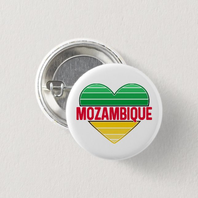 I Kärlek Moçambique, Moçambiques hjärta Knapp (Framsida & baksida)