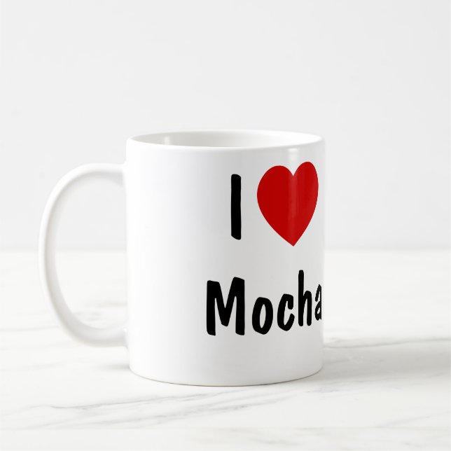 I Kärlek Mocha-kaffe Kaffemugg (Vänster)