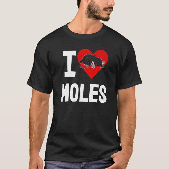 I Kärlek Moles Women Cute Little Mole Kärlek 1 T Shirt (Framsida)