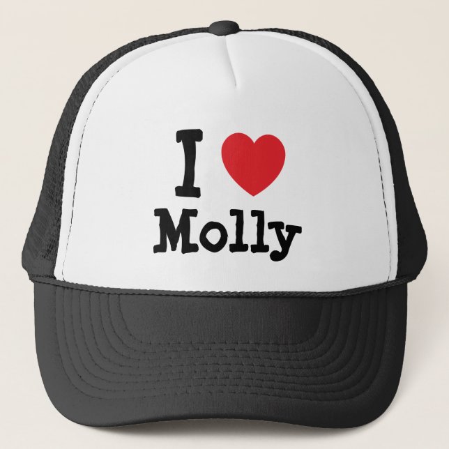 I kärlek Molly hjärta T-Shirt Keps (Framsida)