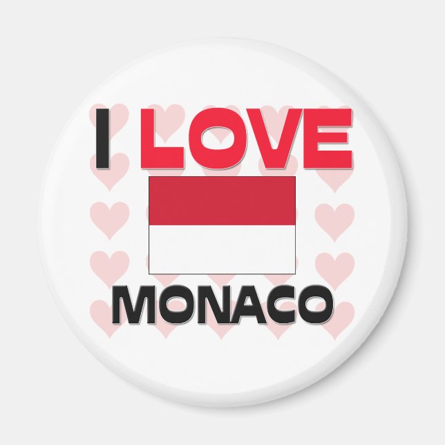 I Kärlek Monaco Magnet (Framsidan)
