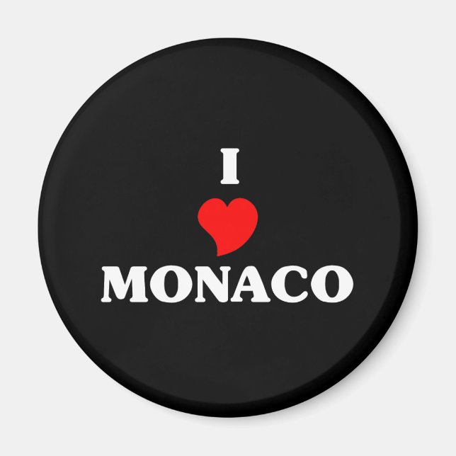 I Kärlek Monaco Magnet (Framsidan)