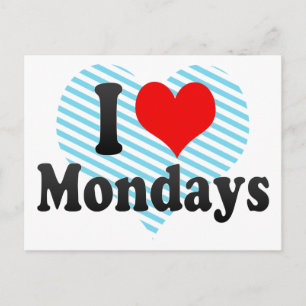I Kärlek Mondays Vykort