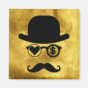 I Kärlek Money Magnet Mustache