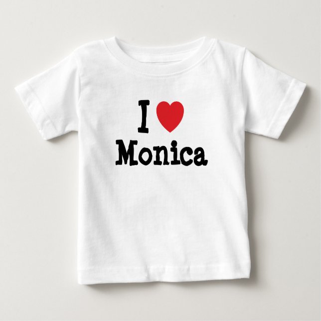 I kärlek Monica hjärta T-Shirt (Framsida)