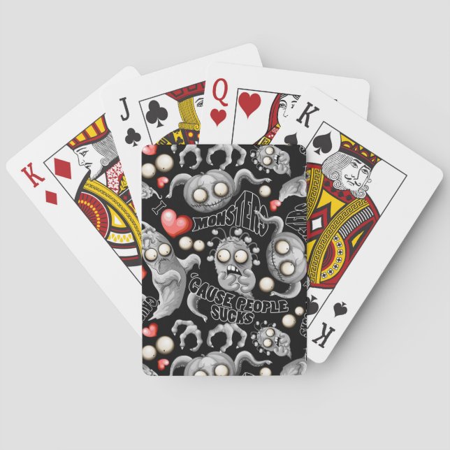 I Kärlek-monster för människor suger Casinokort (Baksidan)
