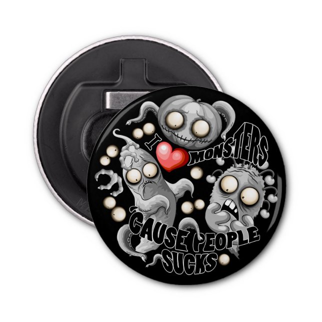 I Kärlek-monster för människor suger Flasköppnare (Framsidan)