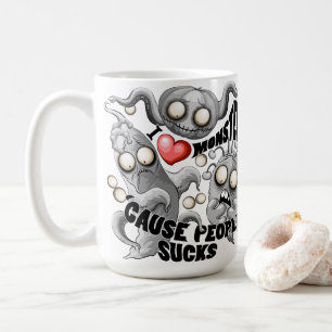 I Kärlek-monster för människor suger Kaffemugg