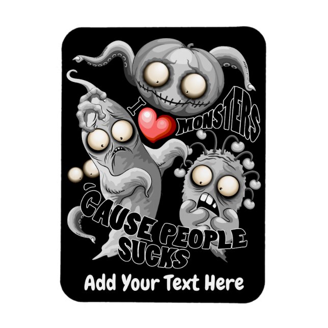 I Kärlek-monster för människor suger Magnet (Vertikal)