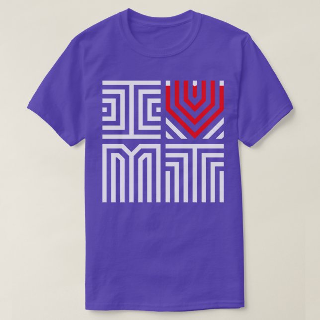 I Kärlek Montana 3 T Shirt (Design framsida)