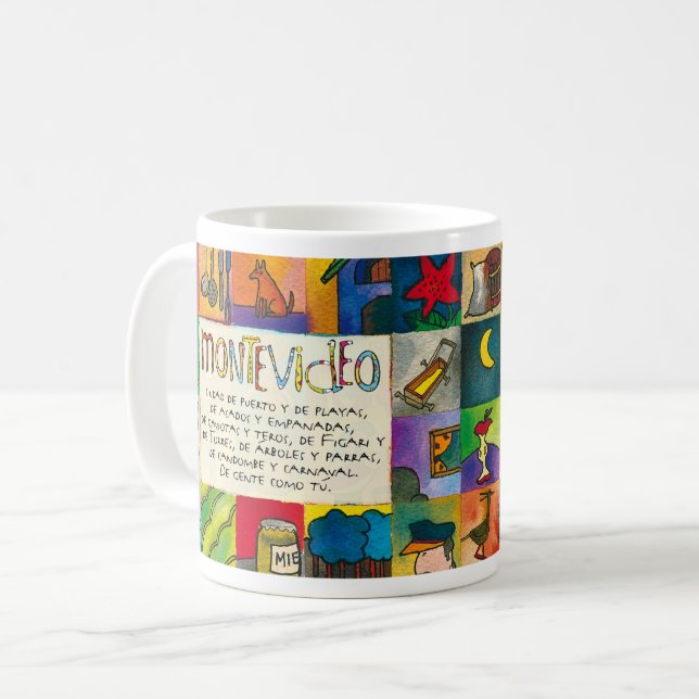 I kärlek Montevideo #2 Kaffemugg (Framsida vänster)