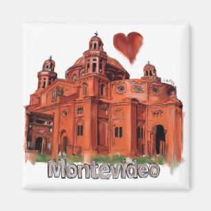 I kärlek Montevideo Magnet