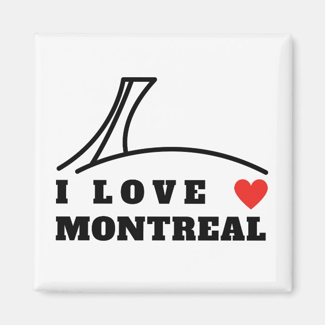 I Kärlek Montreal Magnet (Framsidan)