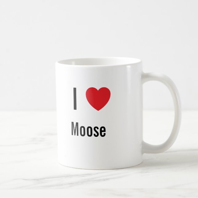 I kärlek Moose Kaffemugg (Höger)