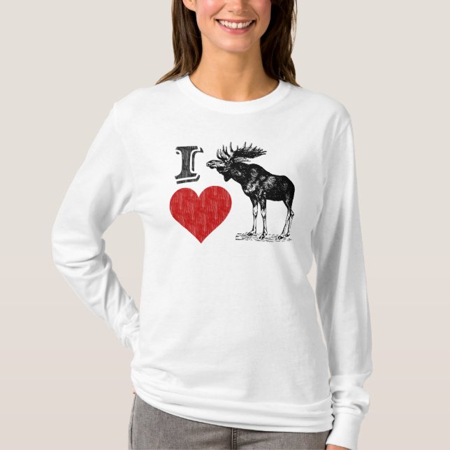 I Kärlek Moose T-shirt (Framsida)