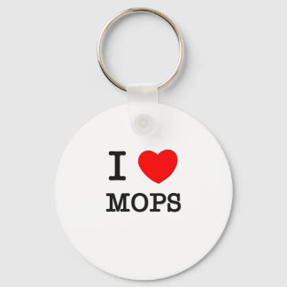 I Kärlek Mops Nyckelring