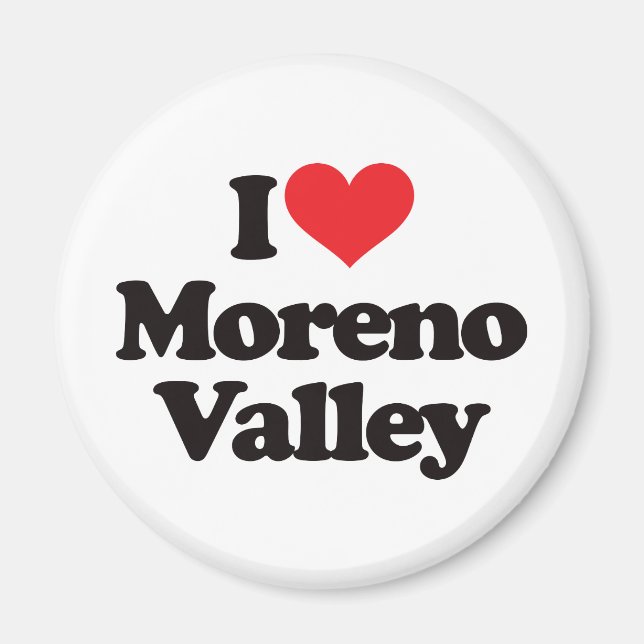 I Kärlek Moreno Valley Magnet (Framsidan)