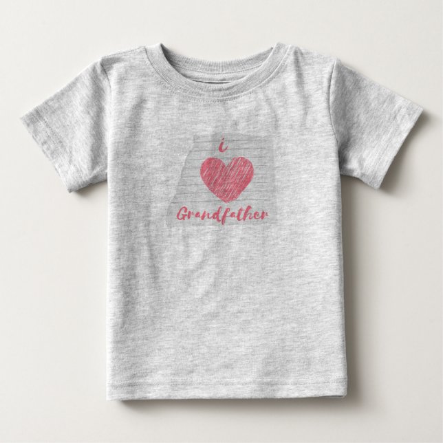 i kärlek morfar t shirt (Framsida)