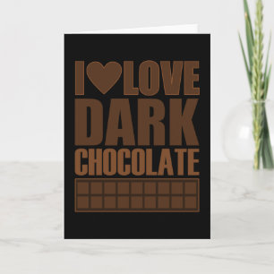 I Kärlek Mörk Chocolate Kort