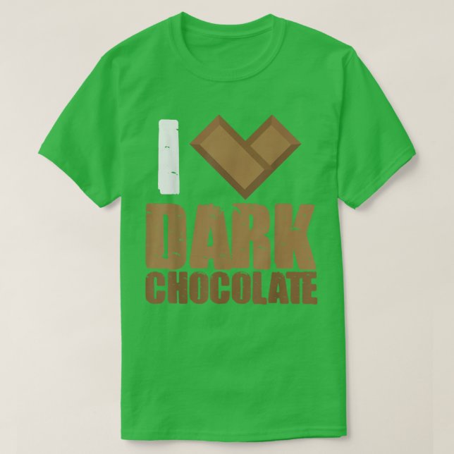 I Kärlek Mörk Chocolate Pub Pub Cocoa Mjölk Baking T Shirt (Design framsida)
