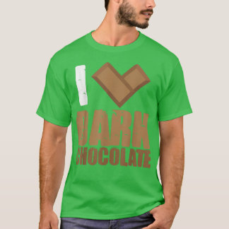 I Kärlek Mörk Chocolate Pub Pub Cocoa Mjölk Baking T Shirt