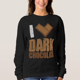 I Kärlek Mörk Chocolate Pub Pub Cocoa Mjölk Baking T Shirt