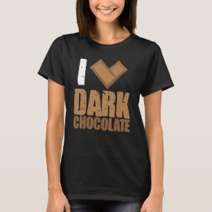 I Kärlek Mörk Chocolate Pub Pub Cocoa Mjölk Baking T Shirt