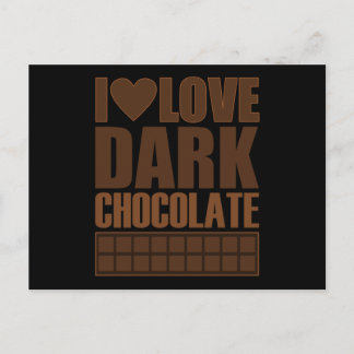I Kärlek Mörk Chocolate Vykort
