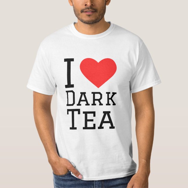 I kärlek mörk te t shirt (Framsida)