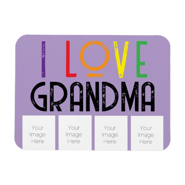 i kärlek morma-fotomagnet magnet (Horisontell)