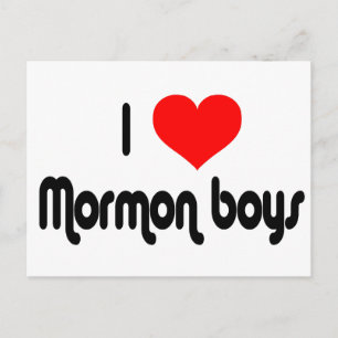 I Kärlek Mormon Boys Vykort
