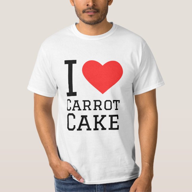 I kärlek-morotkaka t shirt (Framsida)