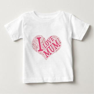 I kärlek Morsa Infant T-Shirt-Lodrät T-shirt