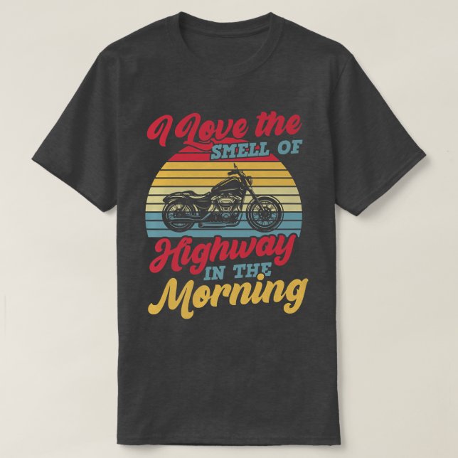 I Kärlek, motorvägen på morgonen T Shirt (Design framsida)
