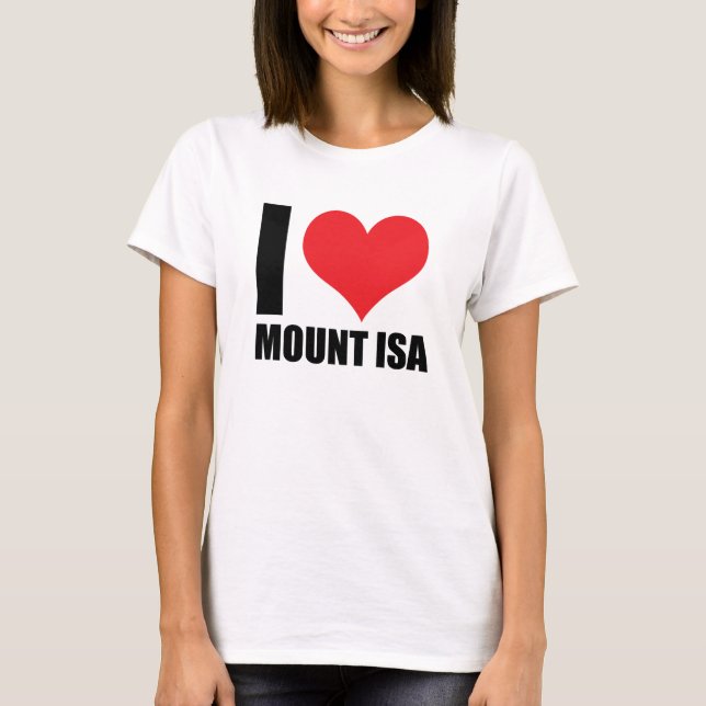 I kärlek Mount Isa T Shirt (Framsida)