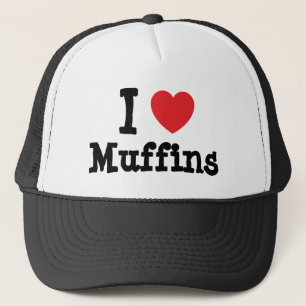 I kärlek Muffins hjärta T-Shirt Keps