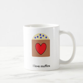 I kärlek muffins kaffemugg