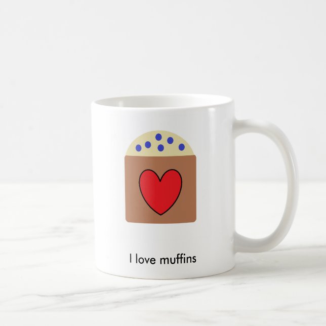 I kärlek muffins kaffemugg (Höger)
