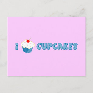 I KÄRLEK MUFFINS VYKORT