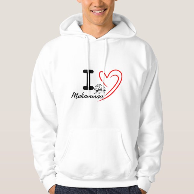 I Kärlek Muhammad Hoodie (Framsida)