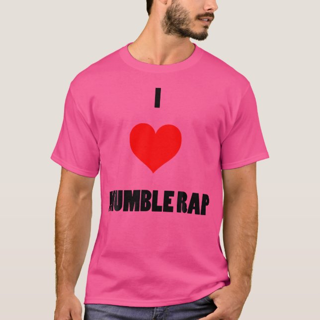I Kärlek Mumble Rap Trap Rap Hip hop T Shirt (Framsida)