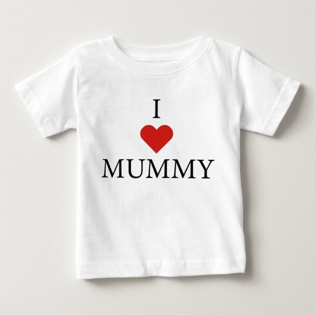 I KÄRLEK MUMMY Baby T-Shirt  (Framsida)