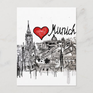I kärlek München Vykort