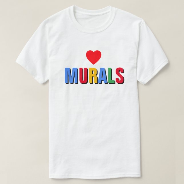 I Kärlek Murals™ T-Shirt (Design framsida)